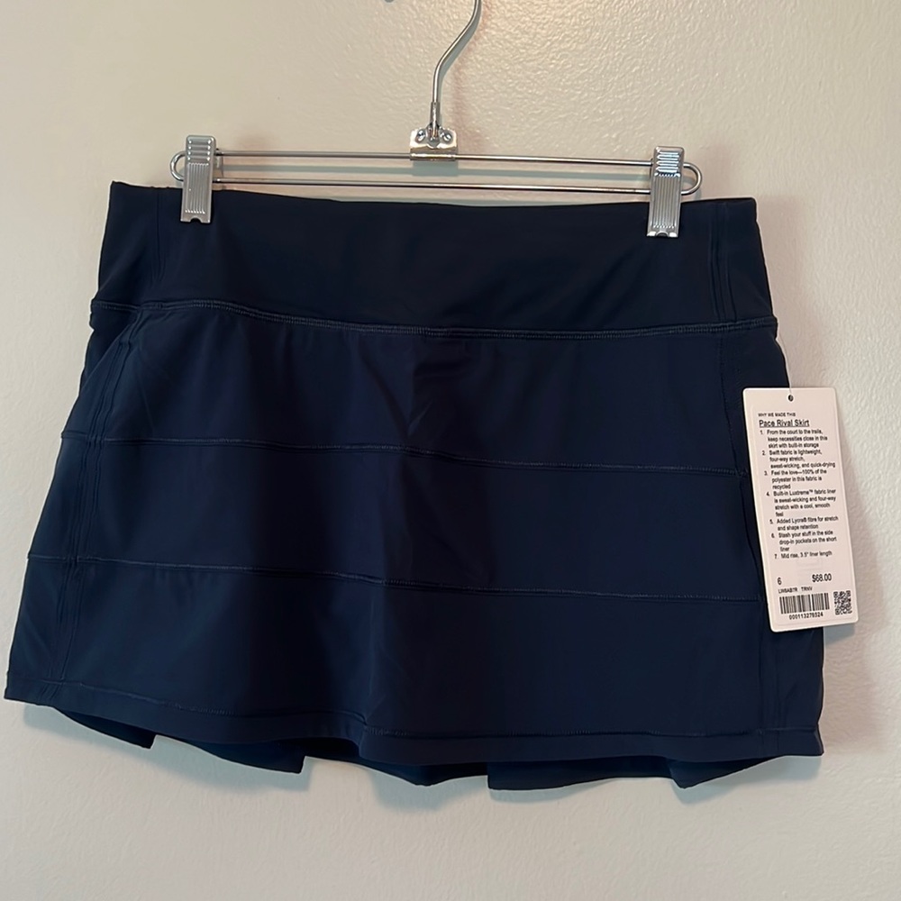 NWT! Lululemon Pace Rival Skirt - size 6